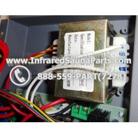 COMPLETE CONTROL POWER BOX WITH CONTROL PANEL - COMPLETE CONTROL POWER BOX CLEARLIGHT INFRARED SAUNA 110v 120v WITH ONE CONTROL PANEL 11