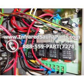 COMPLETE CONTROL POWER BOX WITH CONTROL PANEL - COMPLETE CONTROL POWER BOX FOR  INFRARED SAUNA 110v 120v WITH TWO CONTROL PANELS UNIVERSAL 27
