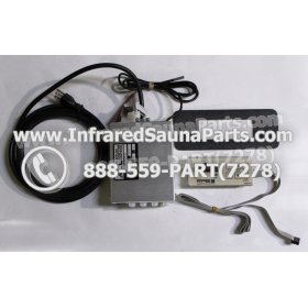 COMPLETE CONTROL POWER BOX WITH CONTROL PANEL - COMPLETE CONTROL POWER BOX AIRWALL INFRARED SAUNA WITH 110  120 POWER CABLE AND CONTROL PANEL 1