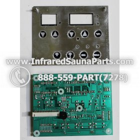 CIRCUIT BOARDS WITH  FACE PLATES - CIRCUIT BOARD WITH FACEPLATE E 156482 9 BUTTONS 2