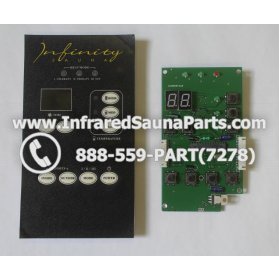 CIRCUIT BOARDS WITH  FACE PLATES - CIRCUIT BOARD WITH FACEPLATE 2P0050FDA0 FOR INFINITY INFRARED SAUNA MAIN 8