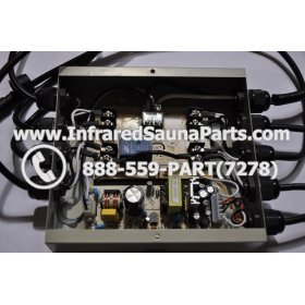 COMPLETE CONTROL POWER BOX 110V / 120V - COMPLETE CONTROL POWER BOX 110V / 120V FED INTL.INFRARED SAUNA WITH 8 HEATER PLUGS v1 7