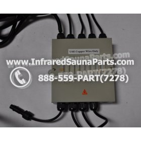 COMPLETE CONTROL POWER BOX 220V / 240V - COMPLETE CONTROL POWER BOX 220V / 240V BAMXSAUNA INFRARED SAUNA WITH 8 HEATER PLUGS v1 1