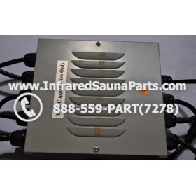 COMPLETE CONTROL POWER BOX 220V / 240V - COMPLETE CONTROL POWER BOX 220V / 240V FED INTL.INFRARED SAUNA WITH 8 HEATER PLUGS v2 10