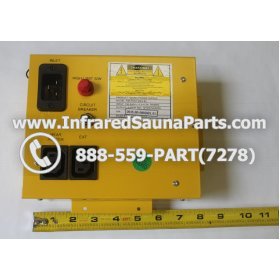 COMPLETE CONTROL POWER BOX 220V / 240V - COMPLETE CONTROL POWER BOX 220V / 240V CLEARLIGHT INFRARED SAUNA  MODEL HM-PCS1(REV.B) 6