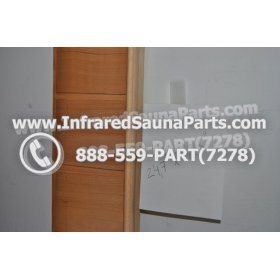 WOOD SAUNA WALLS - HEMLOCK WOOD SAUNA PANEL WITH GLASS ( 24.7" x 72.5" ) 3