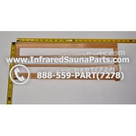 WOOD MAGAZINE HOLDERS - HEMLOCK WOOD MAGAZINE RACK ( 21" x 8" ) 1