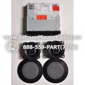 COMPLETE STEREO + SPEAKERS + COVERS - COMPLETE STEREO SYSTEM YKAMFG A-6150M WITH 2 SPEAKERS 1