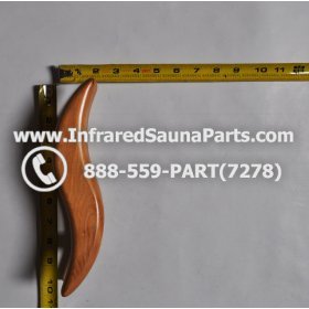 WOOD HANDLES + TOWEL HANDLES - HEMLOCK WOOD DOOR HANDLE STYLE 5 4