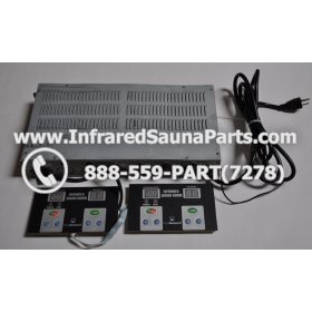 COMPLETE CONTROL POWER BOX WITH CONTROL PANEL - COMPLETE CONTROL POWER BOX MASTERSAUNA INFRARED SAUNA STYLE 2 WITH TWO CONTROL PANELS 2