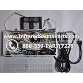 COMPLETE CONTROL POWER BOX WITH CONTROL PANEL - COMPLETE CONTROL POWER BOX GAIA INFRARED SAUNA STYLE 1 WITH ONE CONTROL PANEL 16