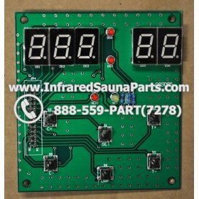 CIRCUIT BOARDS / TOUCH PADS - CIRCUIT BOARD  TOUCHPAD PRECISION THERAPY INFRARED SAUNA 06S085 5