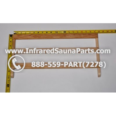 WOOD MAGAZINE HOLDERS - HEMLOCK WOOD MAGAZINE RACK ( 19.5" x 10" ) 1