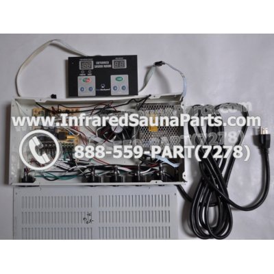 COMPLETE CONTROL POWER BOX WITH CONTROL PANEL - COMPLETE CONTROL POWER BOX CAL SAUNA INFRARED SAUNA STYLE 1 WITH ONE CONTROL PANEL 1