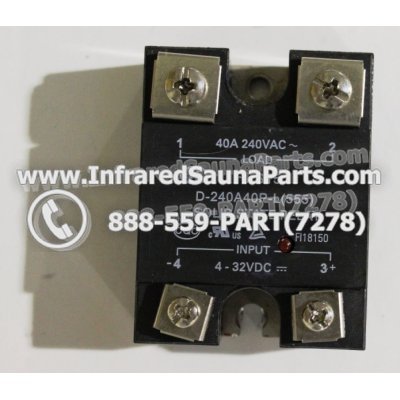 RELAYS / SOLID RELAYS - RELAYS  SOLID RELAY D-240A 40-L555 40AMP 1