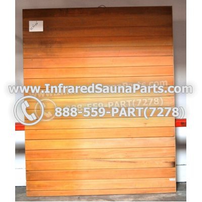 WOOD SAUNA WALLS - HEMLOCK WOOD SAUNA PANEL ( 72.5" x 58" ) 1