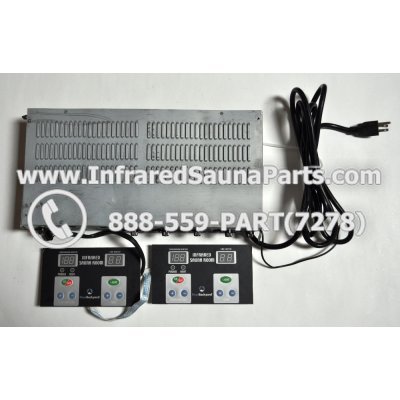 COMPLETE CONTROL POWER BOX WITH CONTROL PANEL - COMPLETE CONTROL POWER BOX KEYSBACKYARD INFRARED SAUNA STYLE 2 WITH TWO CONTROL PANELS 1